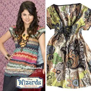 Rare 2000s Boho Pattern Tunic Top ALT Pattern ASO Alex Russo